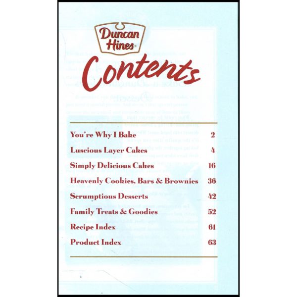 Duncan Hines Baking with Love - Cakes, Cookies, Brownies & More! ( (Small Format Staple Bound Booklet))