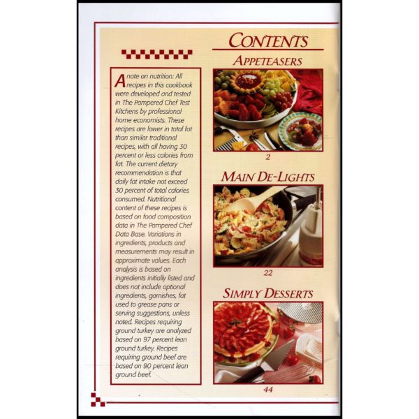 The Pampered Chef Doris Christopher's Light & Simple (Small Format Staple Bound Booklet)