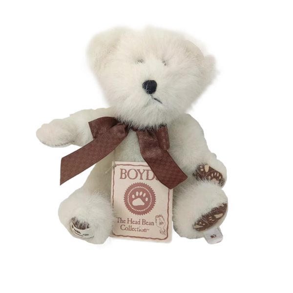 Assorted Ty Beanie Baby 4 Pack Bundle: Boyds Bear Archive Collection "Simone de Bearvoire" Minature Bear 6 Inch Plush Boyds Bears "Christiana Labearsley" T.J.'s Best Dressed 7 Inch Plush # #918446 Boyds Bears "Buddie B. Backpackin" 8 Inch Plush #02008-31 Boyds Bears Plush "Erin" 7" Red Velvet Jumper