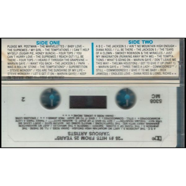 25 #1 Hits From 25 Years - The Motown Sound (Music Cassette)