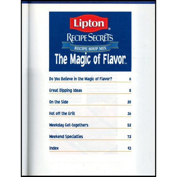 Lipton Recipe Secrets The Magic of Flavor (71 Ways To Turn Ordinary Into Irresistible) (Hardcover)