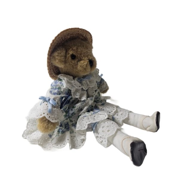 Vintage Applause The Applegates "Katie Applegate" 1800's Prairie Dress Teddy Bear Plush 14 Inch #28543