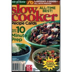 All-Time Best! Slow Cooker Recipe Cards - Taste of Home (Small Format Staple Bound Booklet)