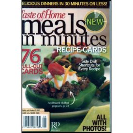 Meals in Minutes Recipe Cards - Taste of Home (Small Format Staple Bound Booklet)