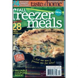 Fall Freezer Meals - Includes 28 Easy Casseroles - Taste of Home (Small Format Staple Bound Booklet)