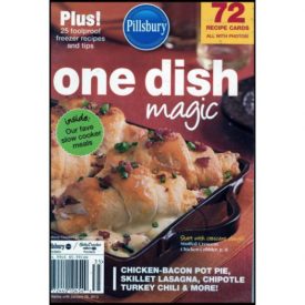 One Dish Magic - Plus 25 Foolproof Freezer Recipes and Tips - 72 Recipe Cards - Pillsbury (Small Format Staple Bound Booklet)