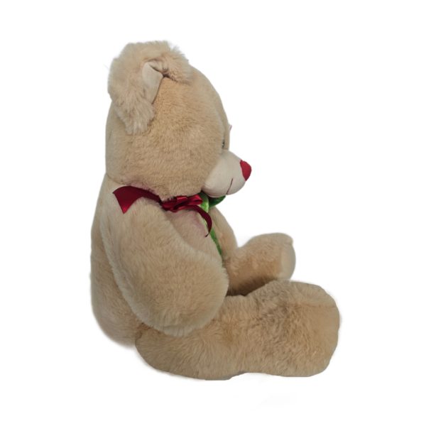 2018 Kellytoy Valentine's Day Hug Me Super Soft Tan Teddy Bear With Flower 21 Inch