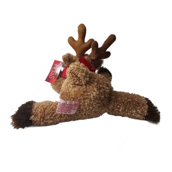 Russ Berrie & Co "Antlers" Glitter Floppy Reindeer Plush 9 Inch #22428