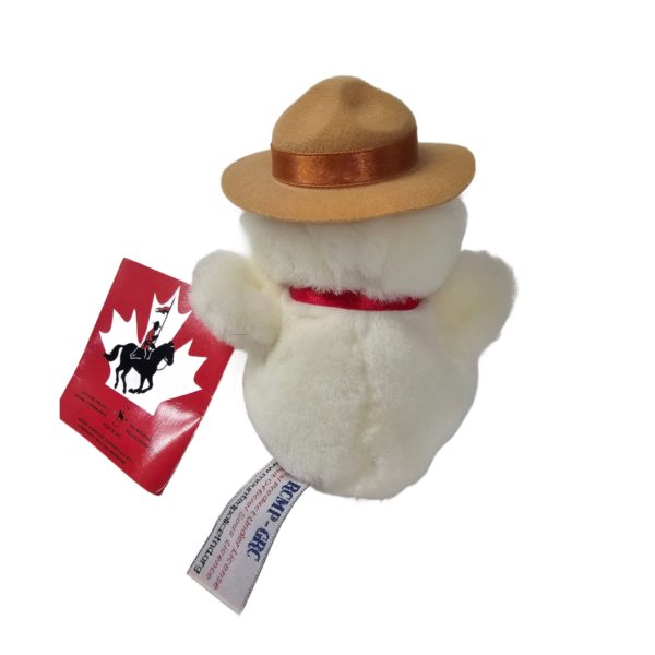 RCMP GRC Canada Teddy Bear White 6 Inch Royal Canadian Mounted Police Souvenir