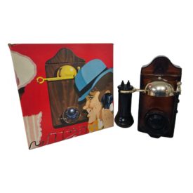 Vintage 1970's Avon Calling 1905 Wild Country After Shave & Talc Full (Antique Phone Bottle)