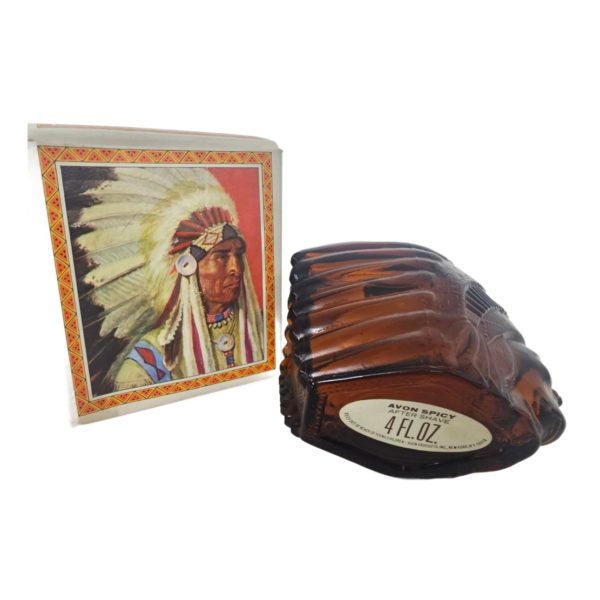 Vintage 1970's Avon Indian Chieftain Spicy After Shave 4 fl. oz.