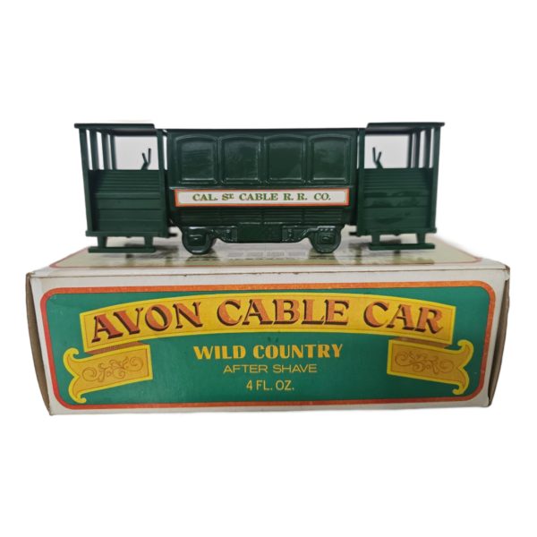 Vintage 1970's Avon Cable Car Wild Country After Shave 4 fl. oz. Van Ness Ave San Francisco, California