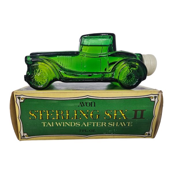 Vintage 1970's Avon Sterling Six II Tai Winds After Shave 7 fl. oz. Antique Car