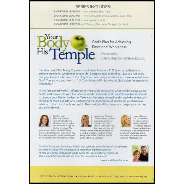 Your Body His Temple - God's Plan for Achieving Emotional Wholeness 8 DVD Set (DVD)
