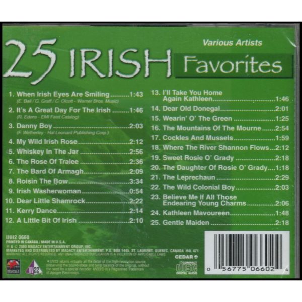25 Irish Favorites (Music CD)