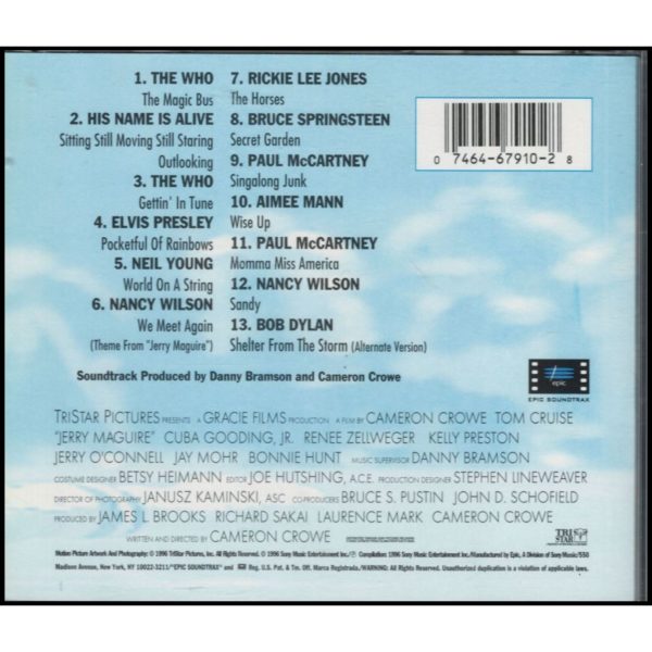 Jerry Maguire: Music From The Motion Picture (Music CD)