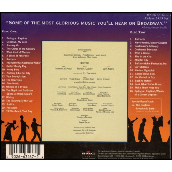 Ragtime The Musical • Original Broadway Recording (Music CD)