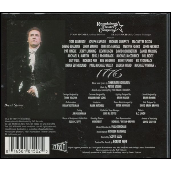 1776: The New Broadway Cast Recording (Music CD)