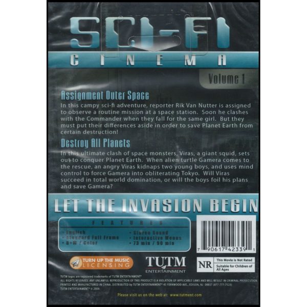 SCI-FI Cinema Vol. 1: Includes Two Classic Films: Assignment outer Space, Destroy All Planets (DVD)