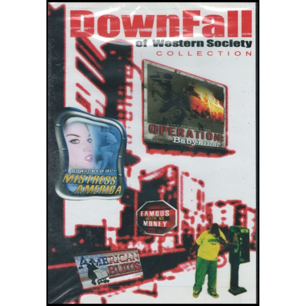 DVD Assorted Movies 4 Pack Fun Gift Bundle: Downfall of Western Society   Explicit Ills  Two Coyotes  The Babysitters