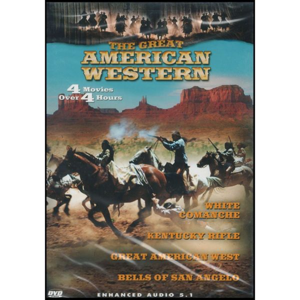 The Great American Western: 4 Movies - White Comanche, Great American West, Kentucky Rifle, Bells of San Angelo (DVD)