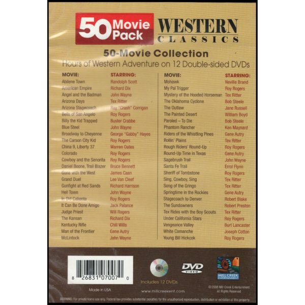 Western Classics: 50 Movies (DVD)