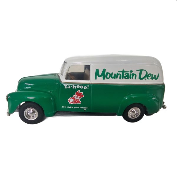Vintage 1950's Mountain Dew Delivery Truck Die-cast Bank 1:24 Scale