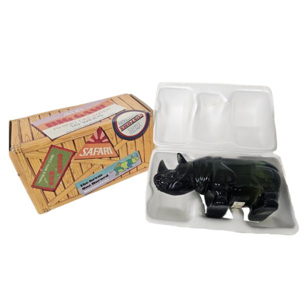 Vintage 1970's Avon Rhino Decanter Tai Winds After Shave 4 fl. oz.