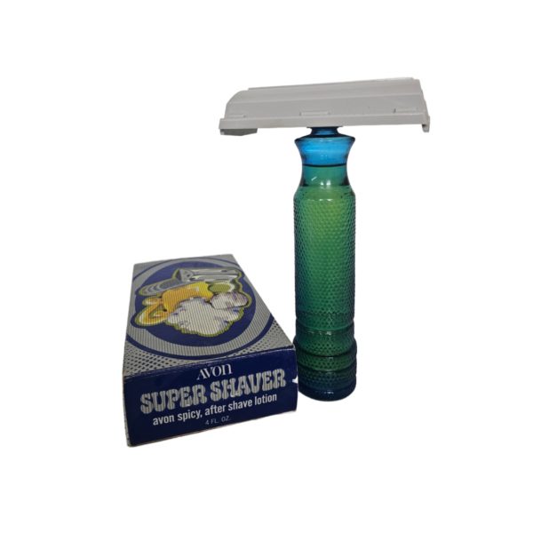 Vintage 1970's Avon Super Shaver Spicy After Shave 4 fl. oz. Full