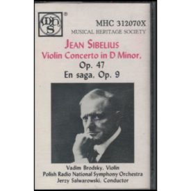Jean Sibelius, Violin Concerto in D Minor, Op. 47 En saga, Op. 9 (Music - Cassette)