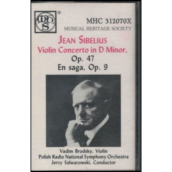 Jean Sibelius, Violin Concerto in D Minor, Op. 47 En saga, Op. 9 (Music - Cassette)