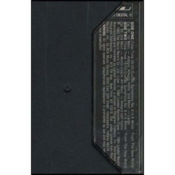 Dvorak: New World Symphony, Solti•Chicago (Music - Cassette)
