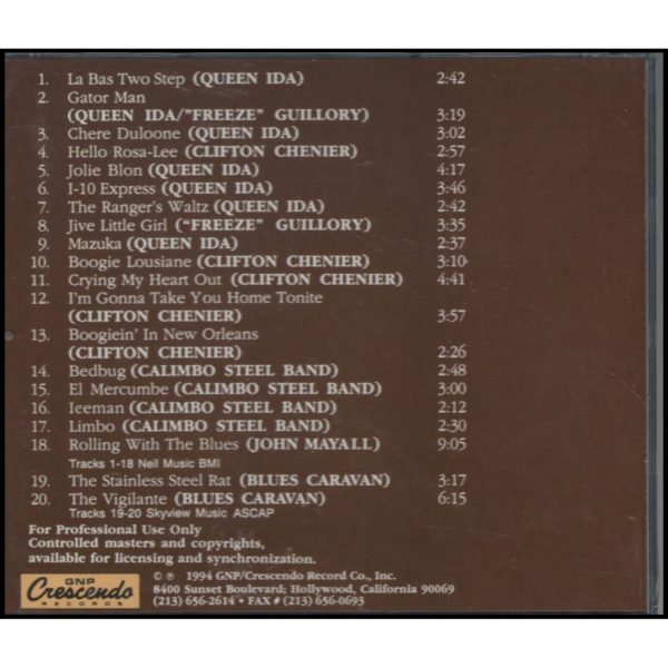 GNP Crescendo 40th Anniversary Sampler Volume Three: Zydeco • Caribbean • Blues (Music CD)