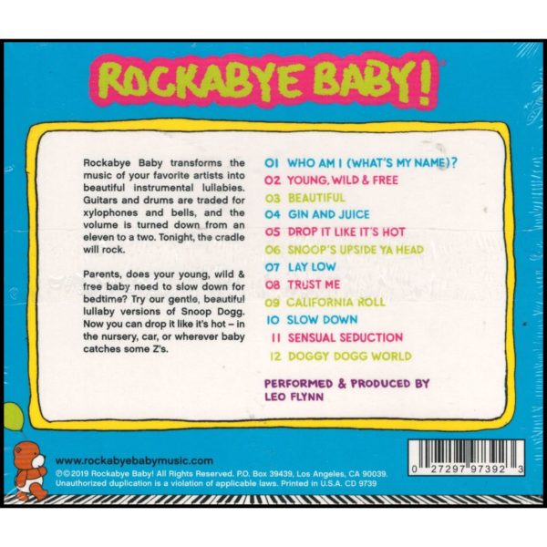 Rockabye Baby! Lullabye Renditions of Snoop Dogg (Music CD)