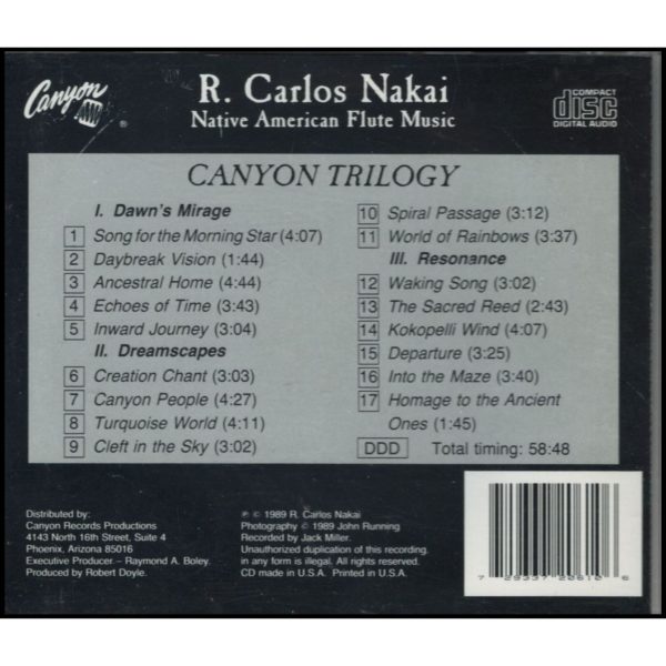 Canyon Trilogy (Music CD)