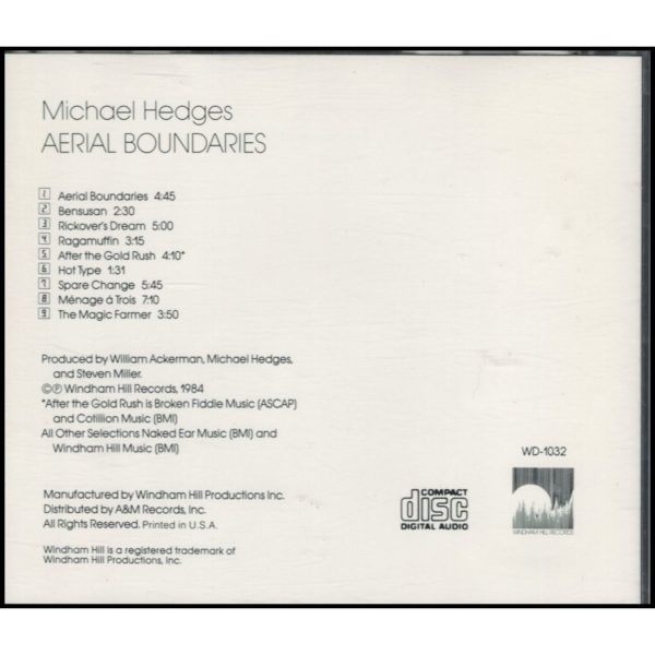 Aerial Boundaries (Music CD)