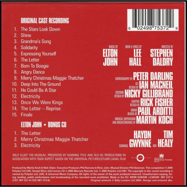 Billy Elliot: The Musical (Original Cast Recording) (Music CD)