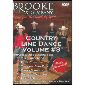 Country Line Dance Lessons DVD Volume #3 - Party Favorites by Brooke & Company (DVD)