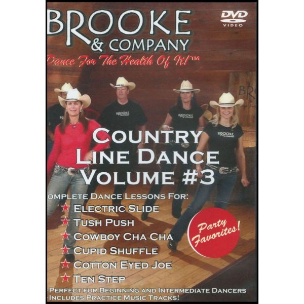 Country Line Dance Lessons DVD Volume #3 - Party Favorites by Brooke & Company (DVD)