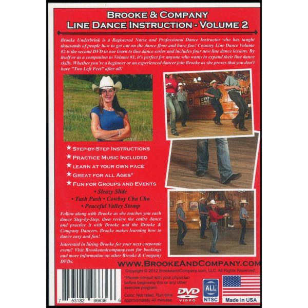 Country Line Dance Lessons Volume #2 - by Brooke & Company (DVD)