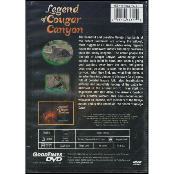 The Legend Of Cougar Canyon (DVD)
