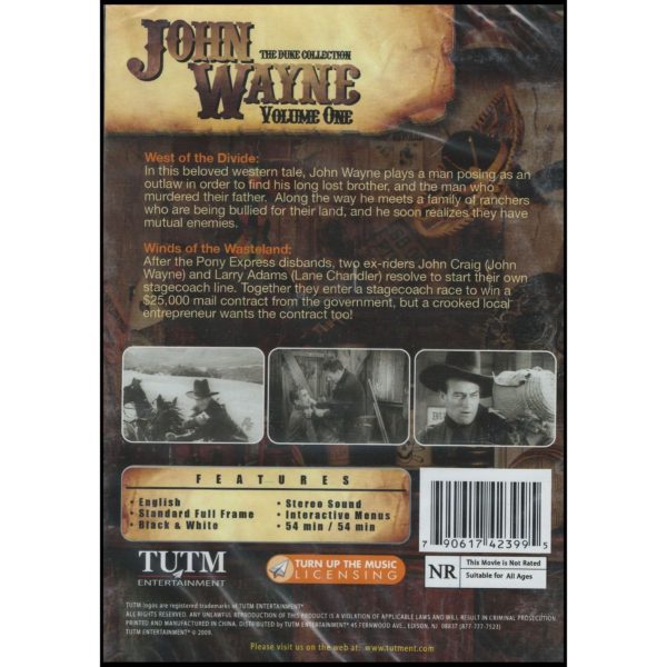 John Wayne: The Duke Collection, Volume One (West of the Divide / Winds of the Wastelands) (DVD)