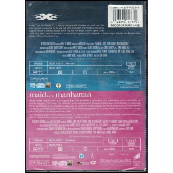 His vs. Hers, XXX/ Maid in Manhattan: Double Feature (DVD)