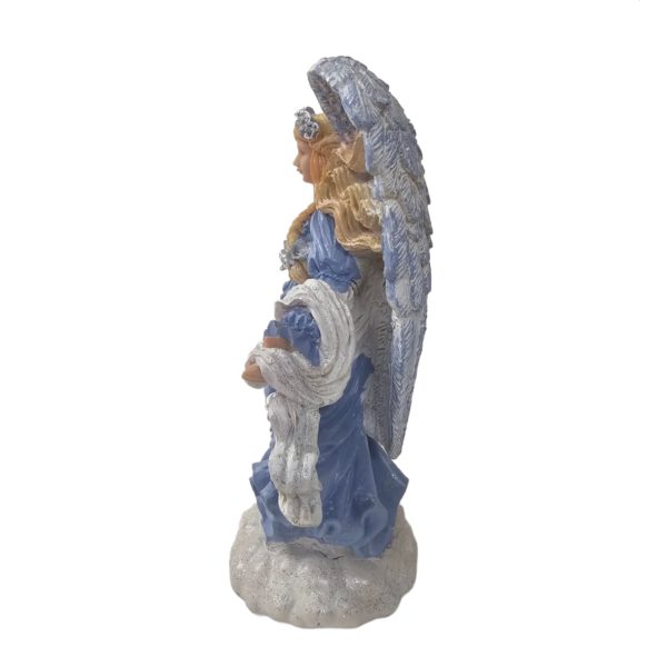 Vintage 1999 Angels by Lincolnshire Angel w/ Dove Resin Figurine 9 Inch