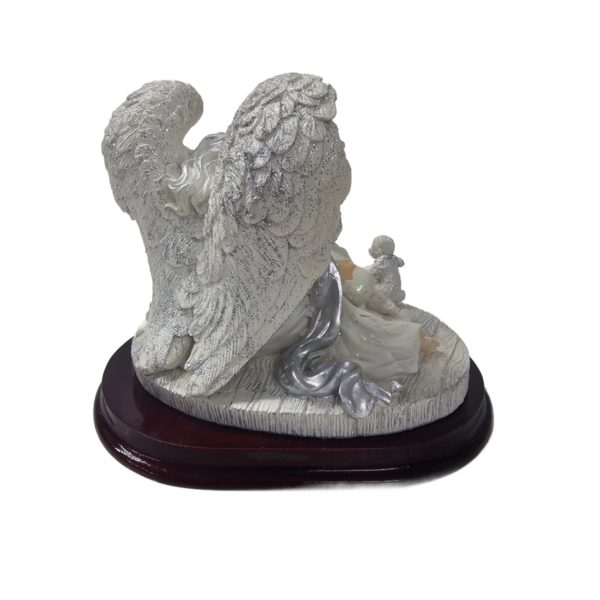 Vintage 2000 Angels by Lincolnshire Guardian Angel Playing w/ Baby & Train Set Resin Figurine 6 Inch