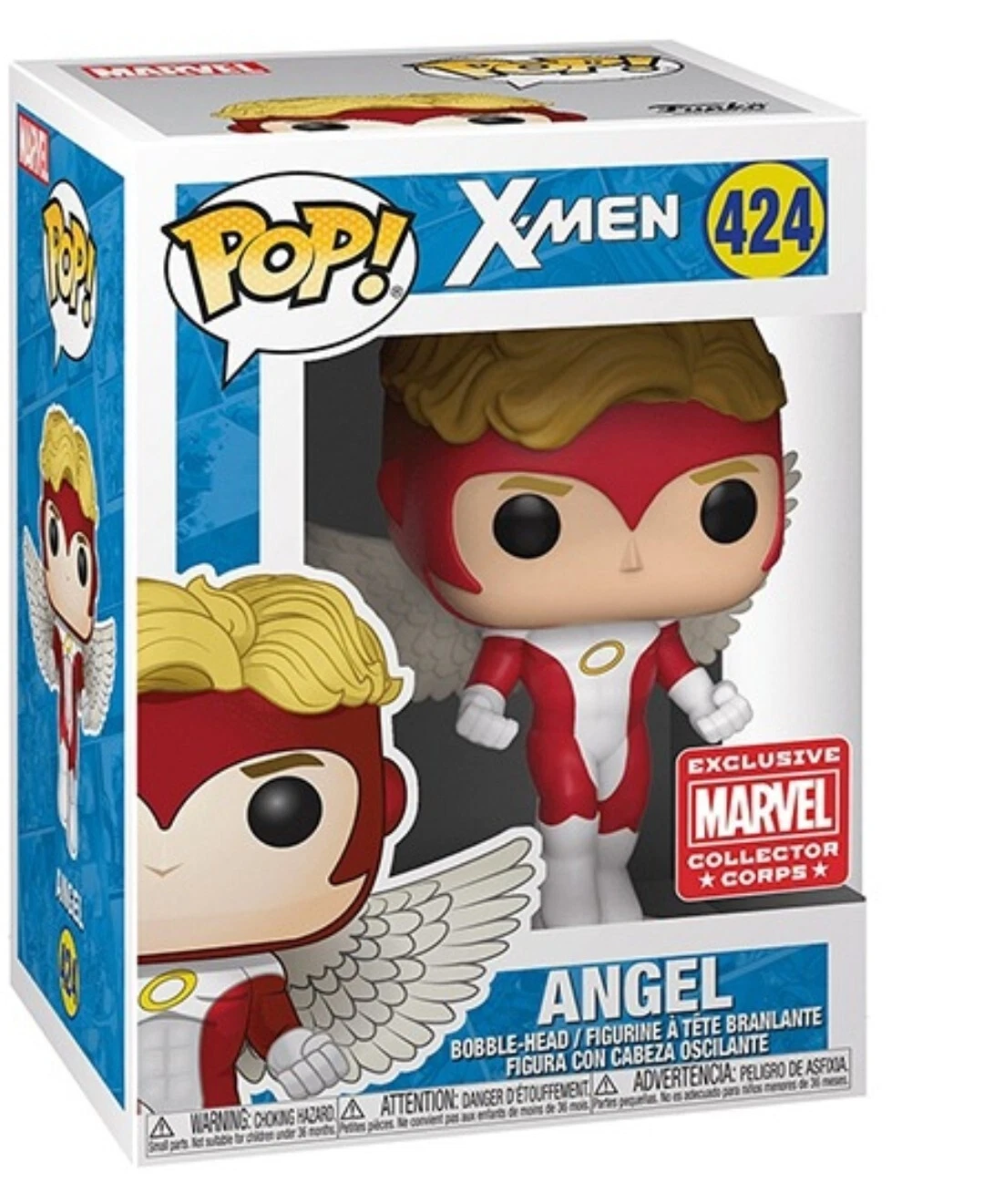 Funko Pop! X-Men - Angel #424 Collector Corps Marvel Exclusive
