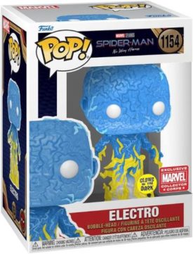 Funko Pop! Spider-Man: No Way Home Glow-in-The-Dark Electro #1154 Collector Corps Marvel Exclusive