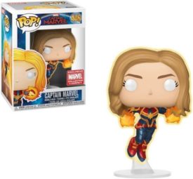Funko Pop! Captain Marvel #446 Glow in The Dark Marvel Collector Corps Exclusive