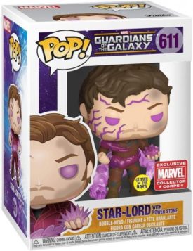 Funko Pop! Guardians of the Galaxy Glow-in-the-dark Star-Lord with Power Stone #611 Exclusive
