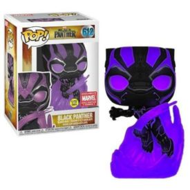 Funko Pop Marvel Collector Corps Exclusive Black Panther #612 Purple Glows
